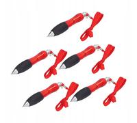Lot De 5 Stylos Rétractables Big Fat Red Body