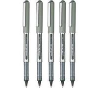 Lot de 5 stylos roller noir Uni Ball EYE pointe fine 0,7mm Noir