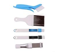 Lot de 5 suceurs plats pour climatiseur et réfrigérateur - Avec peigne à ailettes métalliques et brosses flexibles pour une performance optimale