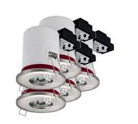 Lot de 5 Support de spot BBC Etanche IP65 Inox 87mm avec douille GU10 automatique ref. 830