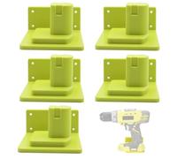 Lot de 5 Supports de Batterie et 5 Supports pour perceuse, Support de Batterie et Support d'outils pour Outils électriques avec vis pour RYOBI
