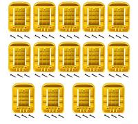 Lot de 5 supports de batterie pour station d'accueil de batterie, support de rangement pour outils électriques, support mural pour tronçonneuse et équipement d'extérieur, lot de 5 (14 pièces)