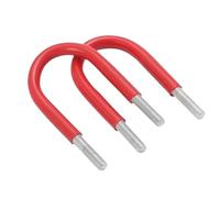 Lot de 5 supports de boulons en U, vis en U en acier inoxydable 304, collier de serrage fileté for tube en plastique, fixation d'objets ronds en bois et en métal M6, M8, M10, M12(M6*60)