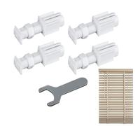 Lot de 5 supports de fixation de volet roulant pour store vertical en matériau PC, installation facile, maison et utilisation, 9,4 x 2,4 x 2,4 cm, blanc