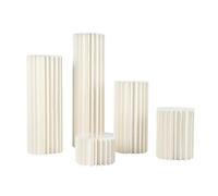 Lot de 5 supports de fleurs pliables en carton, capacité de charge de 50 kg chacun, pour mariage, fête d'anniversaire, pendaison de crémaillère, anniversaire
