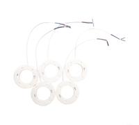 Lot de 5 supports de lampe GX53 avec câbles de 25 cm, base de douille en polycarbonate pour ampoules GX53, convient pour armoire, vitrine, plafond, éclairage mural