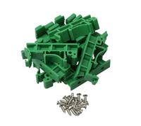Lot de 5 supports de montage pour adaptateur de rail PCB DIN 35 pour Drg-01, avec vis, support de tableau en plastique pour équipement de contrôle industriel, vert