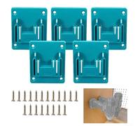 Lot de 5 supports de montage pour outils 18 V avec vis, support de quai pour une organisation efficace du mur ou de l'établi dans l'atelier