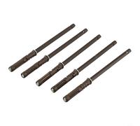 Lot de 5 supports de panneau de couche pour étagère murale, broches d'étagère robustes avec tige de charge hexagonale, compatibles avec les cloisons, marron (10 x 145 mm)