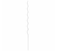 Lot de 5 supports de plantes en acier argenté - 150 x 0,6 x 0,6 cm - Tiges de support pour tomates - Pour parterres de fleurs, pots de fleurs - Stabilisation et aide à l'escalade