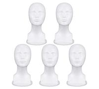 Lot de 5 supports de présentation en mousse de polystyrène pour lunettes, chapeaux, perruques