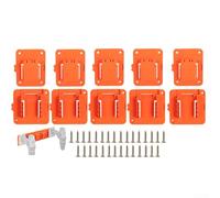 Lot de 5 supports de rangement pour outils électriques 20 V pour batteries et perceuses - Support mural en plastique pour économiser de l'espace - Avec plusieurs emplacements - S'adapte à la plupart