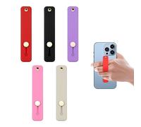 Lot de 5 supports de téléphone universels en silicone avec boucle de doigt - Jagowa pour prise en main de téléphone portable.