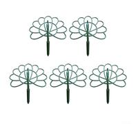 Lot de 5 supports fixes en forme de fleur de paon conçus pour empêcher la tige de tomber et fournir une stabilité constante des plantes dans différents environnements