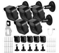 Lot de 5 supports muraux clignotants pour caméra d'extérieur : Sporgo Support de caméra réglable à 360° avec étui de protection Accessoires pour caméra extérieure clignotante et système de caméra de
