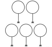 Lot de 5 supports muraux en fer pour basket-ball et football