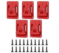 Lot de 5 supports muraux professionnels pour outils électriques 18 V - Construction ABS - Économie d'espace - Rangement vertical pratique pour outils électriques