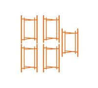 Lot de 5 Supports Pliables en X 75 cm H Pour Planches de Mortier Maçonnerie