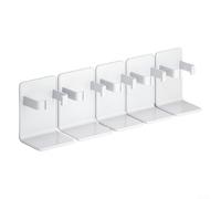 Lot de 5 supports pour brosse à dents de salle de bain pour usage famili | Pas de perçage nécessaire, montage, montage mural lisse, carrelage, miroir, verre, économise de l'espace sur le plan de