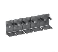 Lot de 5 supports pour brosse à dents de salle de bain pour usage familial | Pas de perçage nécessaire, montage, montage mural lisse, carrelage, miroir, verre, économise de l'espace sur le plan de