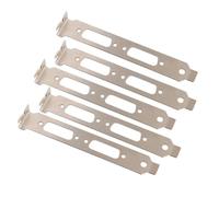 Lot de 5 supports profilés pour carte graphique vidéo DVI, VGA, support pleine hauteur, composants de remplacement longue durée
