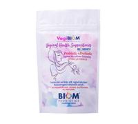 Lot de 5 suppositoires probiotiques vaginaux Biom : pH vaginal naturel et régime de contrôle des odeurs ; équilibre et nourrit le microbiome vaginal ; sans parabènes (5 pièces)