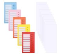 Lot de 5 tableaux de tâches pour enfants, plusieurs enfants, tableau de routine coulissant, liste de tâches vierges, tableau de tâches pour enfants et adultes, outils de rappel visuel pour le TDAH