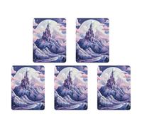 Lot de 5 tablettes d'aromathérapie pour voiture, motif nuages sur le château, désodorisants, accessoires décoratifs, éliminent rapidement les odeurs de voiture