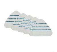 Lot de 5 tampons de rechange en microfibre pour balai vapeur True&Tidy STM500 et STM700A, tête triangulaire pour enlever la poussière et la saleté