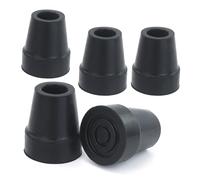 Lot de 5 tampons en caoutchouc pour bâtons de randonnée, 19 mm, tampons en caoutchouc, bâtons de marche, embouts en caoutchouc antidérapants pour bâtons de randonnée, béquilles pour personnes âgées,