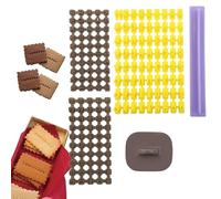 Lot de 5 tampons en forme de lettres pour biscuits en argile polymère - Outils de gaufrage - Alphabet et chiffres - Pour décoration de gâteaux d'anniversaire, biscuits et loisirs créatifs