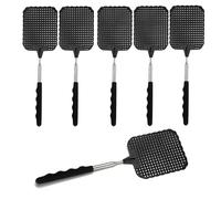 Lot de 5 tapettes à mouches XXL extensibles 75 cm - Tapettes à insectes avec télescope pour mouches et insectes - Attrape-mouches et attrape-insectes comme protection contre les mouches