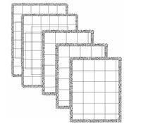 Lot de 5 tapis adhésifs à faible adhérence, antidérapants et flexibles, 2 tapis standard et 3 mini tapis multi-usage à faible adhérence, pour plate-forme d'estampage, tampon adhésif, scrapbooking,