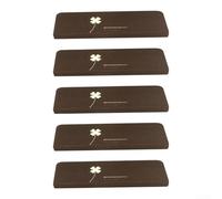 Lot de 5 tapis antidérapants auto-phosphorescents pour escalier pour plus de sécurité et de guidage de nuit Trèfle à quatre feuilles