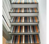 Lot de 5 tapis antidérapants lavables pour escaliers d'intérieur - Sans danger pour les enfants, les personnes âgées et les animaux domestiques
