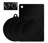 Lot de 5 tapis de protection pour plaque à induction, tapis de protection, pour plaque à induction, noir