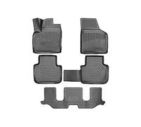 Lot de 5 Tapis de Sol sur Mesure ELEMENT 3D pour Volkswagen Atlas (Aucun Dispositif de retenue) à partir de 2017, SUV,