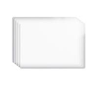 Lot de 5 tapis d'écriture transparents réutilisables en plastique pour étudiants, examens, devoirs, calligraphie, cabinet, comité d'examen, comités d'étudiants, examens