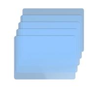 Lot de 5 tapis d'écriture transparents réutilisables pour étudiants, examens, devoirs, calligraphie, exercices
