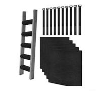 Lot de 5 tapis d'escalier antidérapants avec mousse absorbant les chocs, housses de marches lavables pour lits superposés, camping-car, utilisation à domicile