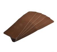 Lot de 5 tapis d'escalier antidérapants en bois massif avec dos en silicone, protections de sol conçues pour la protection et la sécurité des escaliers à long terme (marron)