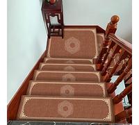 Lot de 5 tapis d'escalier antidérapants lavables - 90 x 24 x 3 cm - Facile à installer - Parfait pour salon, chambre à coucher, cuisine et couloir - Pour escaliers