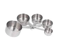 Lot de 5 tasses à mesurer en acier inoxydable, ensembles de mesure de cuisine, gadgets, outils de cuisine de haute précision pour la cuisson, empilables avec balance, lavable au