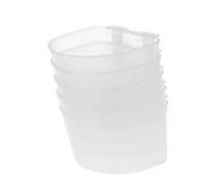 Lot de 5 tasses à suspendre universelles en plastique pour petits oiseaux, perroquets, mangeoire, tasse, cage à oiseaux, bols d'eau, graines d'oiseaux pour oiseaux d'extérieur, oiseaux chanteurs