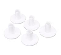 Lot de 5 Tees en Caoutchouc Polyvalents pour Practice et Tapis D'entraînement à Domicile avec Base de 52 Mm pour Un Placement Constant de la Balle (Blanc 1,38 Pouces)