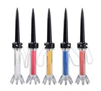 Lot de 5 tees magnétiques de golf en forme de fleur octogonale, support de balle durable, accessoire d'entraînement de 90 mm | Aide au golf réutilisable de qualité supérieure pour la pratique de la