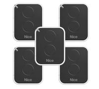 Lot de 5 Télécommande NiceEra ON2E/Code de roulement/Transmetteur de porte et de garage/2 canaux/Compatible avec Nice Motorisation