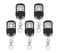 Lot de 5 télécommandes - 433 MHz - Ouvre-porte électrique à clonage pour portail coulissant automatique - Ouvre-porte de garage