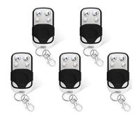 Lot de 5 télécommandes universelles pour porte de garage sans fil 433,92 MHz avec 4 boutons avec couvercle coulissant, porte-clés sans fil, porte de garage de voiture, volets roulants