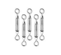 Linxor - Lot de 5 tendeurs de fil réglables en acier inoxydable - Double oeillets - M6
